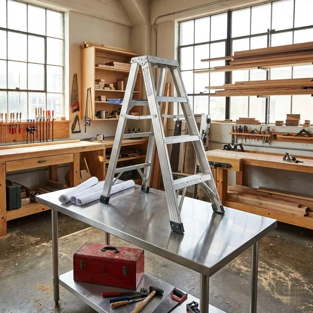 Fiberglass Step Ladder for Safety and Efficiency