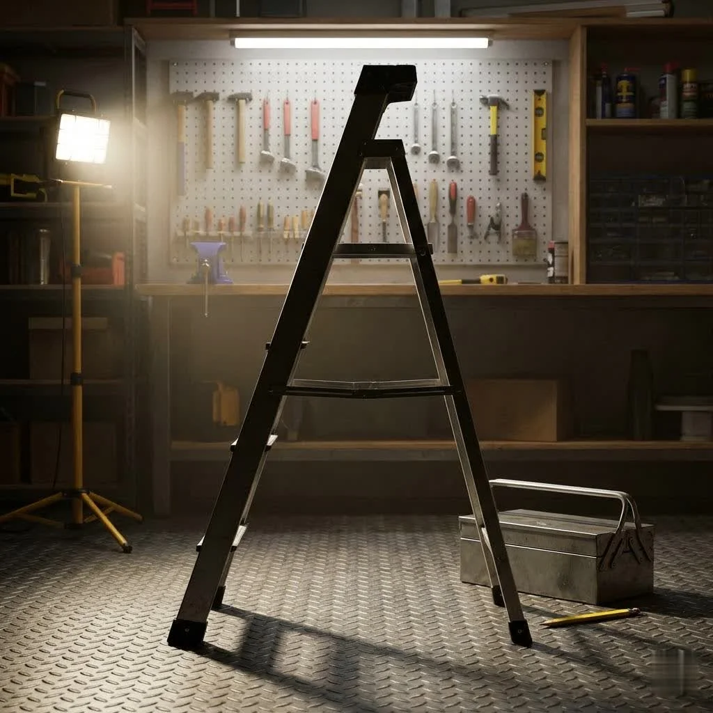Wide step ladder for ultimate safety and comfort