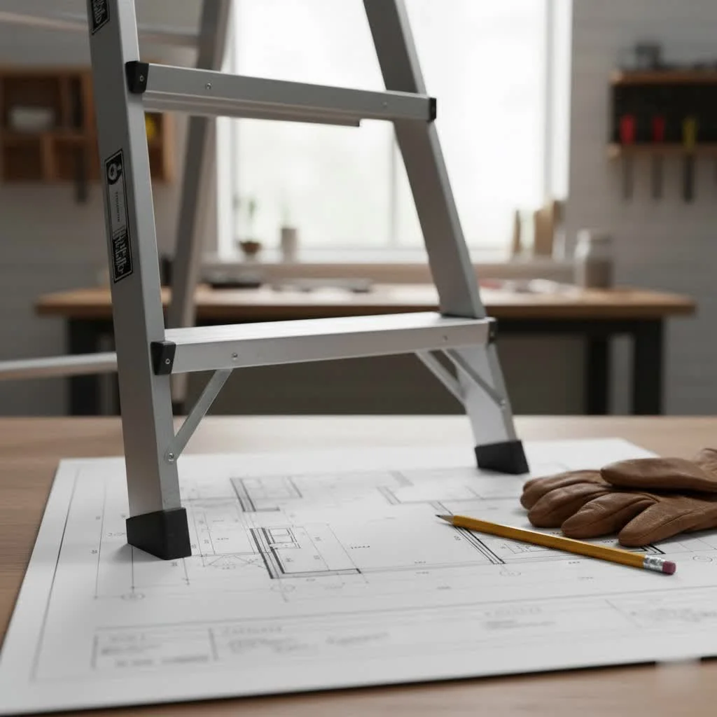 Folding step ladder for home and professional use