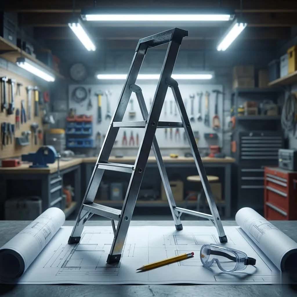 Little Giant multi-position ladder in A-frame configuration